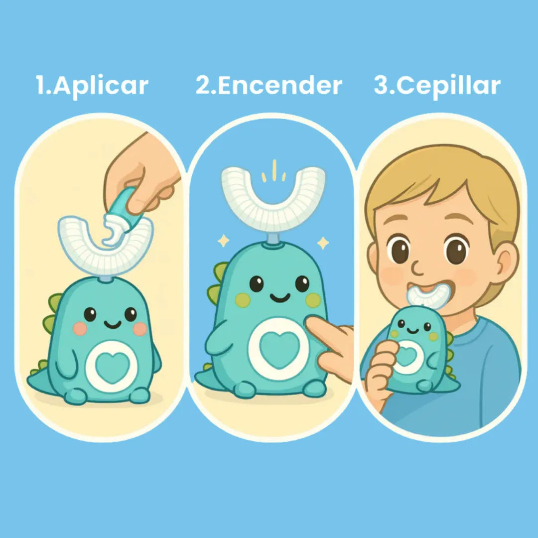 DinoSmiles™ - Cepillo de Dientes Infantil